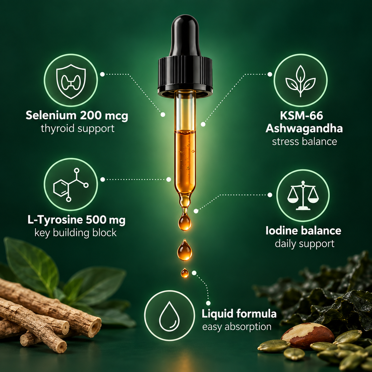 InnerFresh Thyroid Support Drops