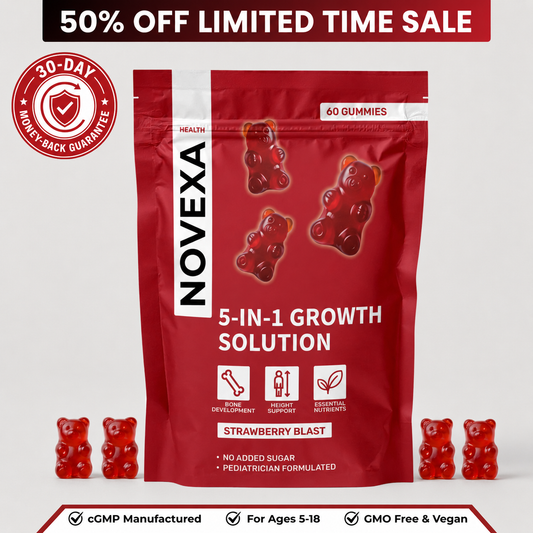 Novexa Health 5-in-1 Growth Gummies