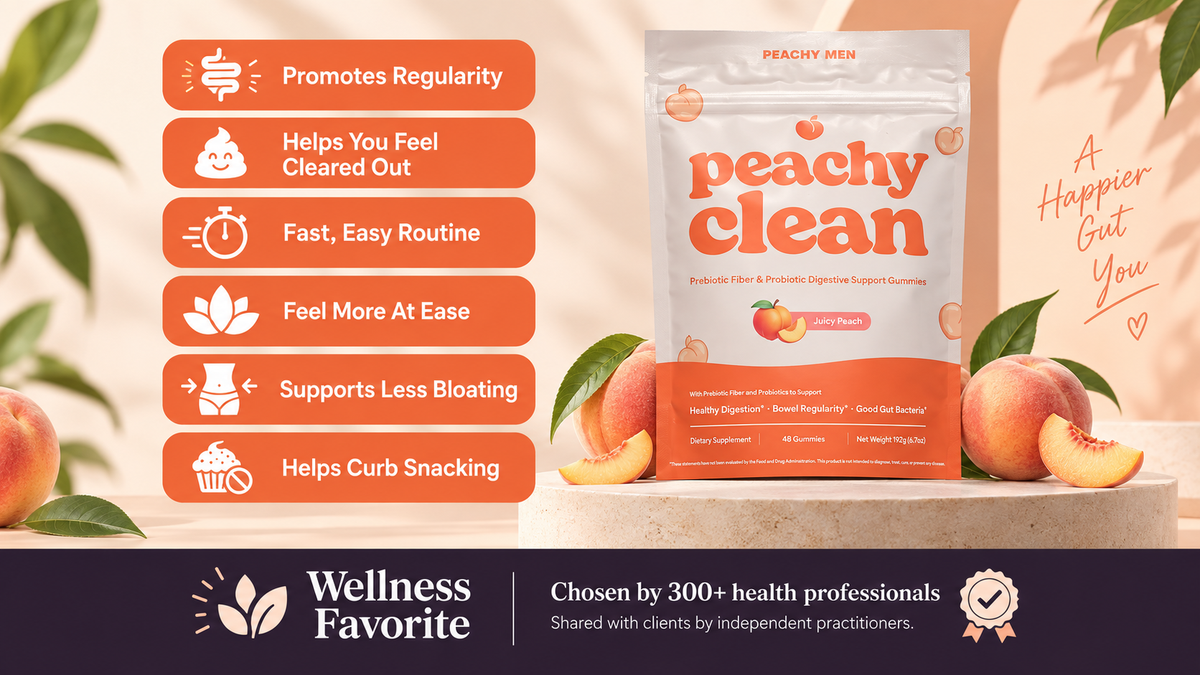 Peachy Clean™ Pre+Probiotic Fibre Gummies